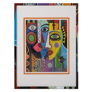 CUADRO ECOS DE PICASSO CON MARCO 60x4x80 CM