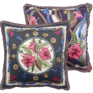 COJIN VELVET RELLENO PLUMAS CON FLECOS 60x13x60 CM