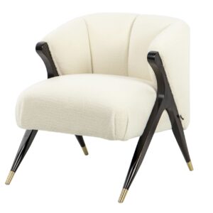 BUTACA BOUCLE BLANCO KIRKENES 69x72x75 CM