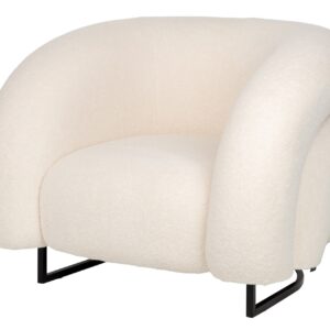 SILLON BOUCLE BLANCO HANKO 89x85x74 CM