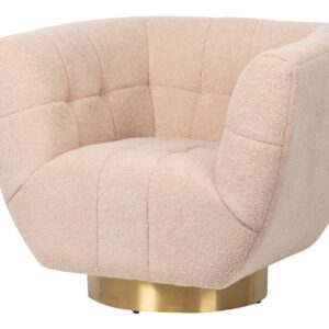 SILLON ACERO INOXIDABLE/BOUCLE INARI 85x75x75 CM