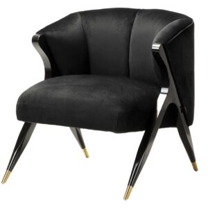 BUTACA MADERA/VELVET KIRKENES 69x72x75 CM