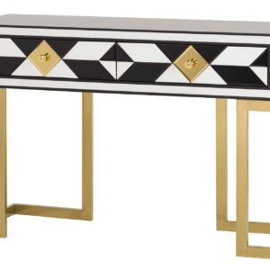 CONSOLA ESPEJO MADERA EVANS 120x42x79 CM