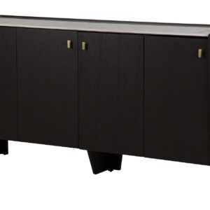 APARADOR PIEDRA SINTERIZADO MDF EBONY 180x45x90 CM