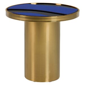 MESA AUXILIAR ACERO INOXIDABLE DORADO 55x53x55 CM