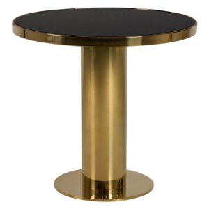 MESA COMEDOR ACERO INOXIDABLE DORADO 80x80x75 CM