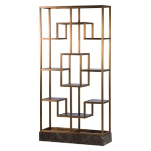 ESTANTERIA MARMOL ACERO INOX. ETERNIA 112x38x218CM