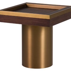 MESA AUXILIAR MDF ACERO INOX. NOBLESSE 50x50x50 CM