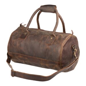 BOLSA DE VIAJE DE CUERO 40,5x23x23 CM