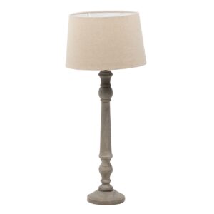 LAMPARA DE SOBREMESA MADERA GOTAN 36x36x85 CM