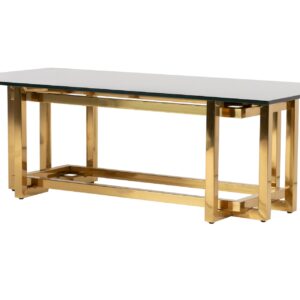 MESA CENTRO INOX. CRISTAL KURSK 120x60x40 CM