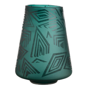 JARRON DECORACION CRISTAL 27x27x36 CM