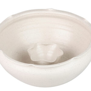 CENTRO DE MESA CERAMICA BEIGE IZMIR 34x34x16 CM