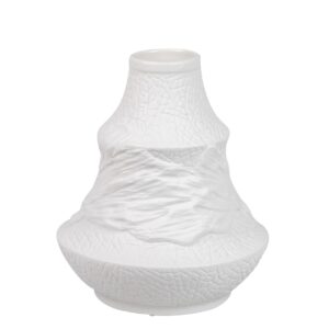 JARRON CERAMICA BLANCO ITACA 21x7x25 CM