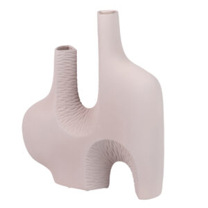 JARRON CERAMICA COLOR ROSADO ZANTE 32x9x37 CM