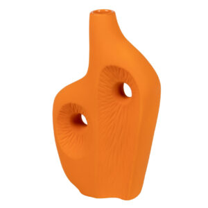 JARRON CERAMICA COLOR NARANJA ZANTE 18x8x30 CM