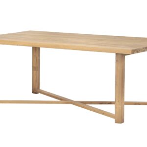 MESA COMEDOR MADERA NATURAL 200x120x75 CM