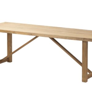 MESA COMEDOR MADERA NATURAL 220x80x75 CM