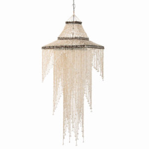 LAMPARA TECHO CONCHAS BLANCAS 60x60x150 CM