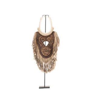 FIGURA CONCHAS MADERA NATURAL 28x12x80 CM