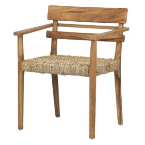 SILLA TECA NATURAL 60x50x80 CM