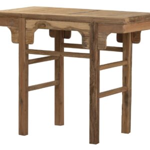 CONSOLA MADERA TECA NATURAL 100x50x82 CM