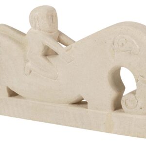 FIGURA CABALLO BLANCA 42x6x22 CM