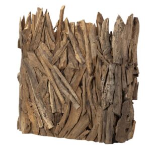 BIOMBO MADERA TECA NATURAL 120x60x120 CM