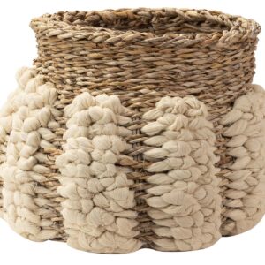 CESTO ALGODON NATURAL 55x55x37 CM