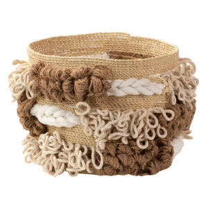 CESTO ALGODON ALGA NATURAL 26x26x27 CM