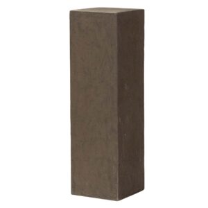 PEDESTAL TERRACOTA MARRON 35x35x120 CM