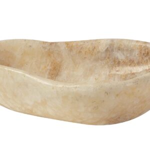 CENTRO DE MESA MARMOL BEIGE 36x27x9 CM