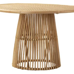 MESA COMEDOR BAMBU NATURAL 120x120x77 CM