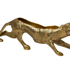 CHAMPANERA TIGRE ALUMINIO DORADO 130x20x36 CM