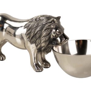 BOL APERITIVO LEON ALUMINIO PLATEADO 31x12x12 CM