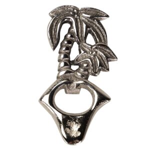 ABREBOTELLAS ALUMINIO PLATEADO 7x7x15 CM