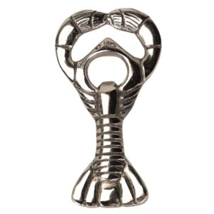 ABREBOTELLAS ALUMINIO PLATEADO 7x7x15 CM