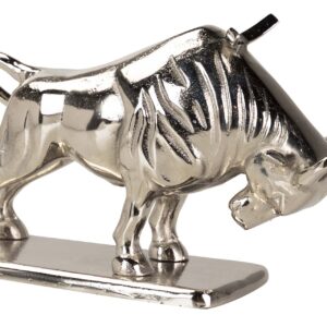 CHAMPANERA TORO ALUMINIO PLATEADO 44x13x24 CM