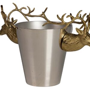 CHAMPANERA CIERVO ALUMINIO DORADO 50x24x30 CM