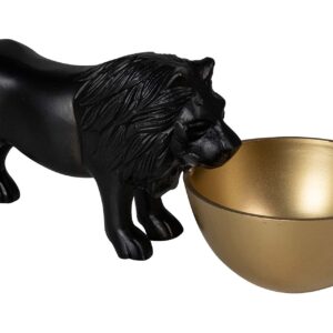 BOL APERITIVO LEON ALUMINIO NEGRO 31x12x12 CM