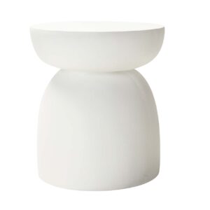 MESA AUXILIAR/TABURETE BLANCO SEDIT 40x40x45 CM