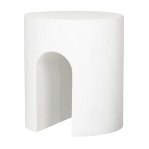 MESA AUXILIAR/TABURETE BLANCO SEDIT 41x41x47 CM