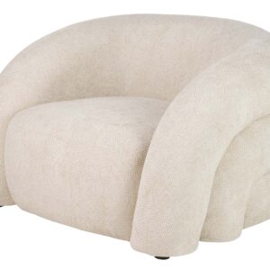 SILLON CHENILLA BEIGE FLUX 100x89x60 CM