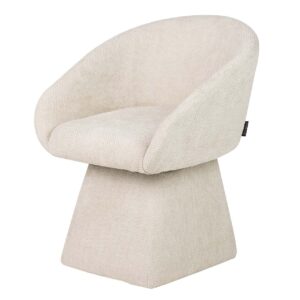 SILLA CHENILLA BEIGE SYLPH GIRATORIA 63x65x72 CM
