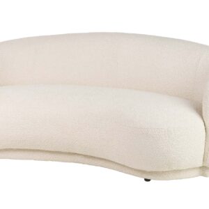 SOFA BOUCLE BEIGE LUNA 191x93x73 CM