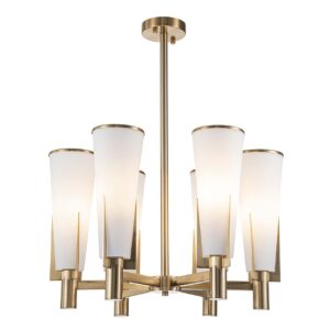 LAMPARA TECHO CRISTAL METAL DORADO 61x61x75 CM