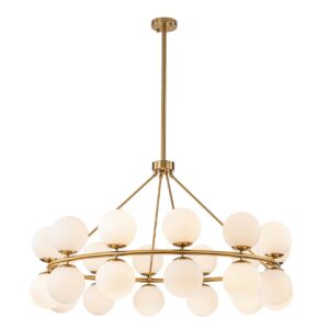 LAMPARA TECHO CRISTAL METAL DORADO 115x115x65 CM