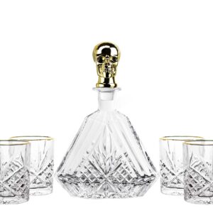 SET 7 PIEZAS WHISKY CRISTAL 630 ML