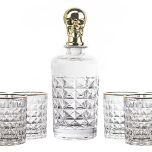 SET 7 PIEZAS WHISKY CRISTAL 750 ML