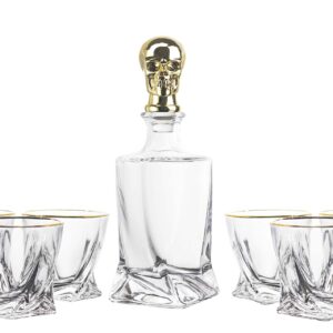 SET 7 PIEZAS WHISKY CRISTAL 750 ML